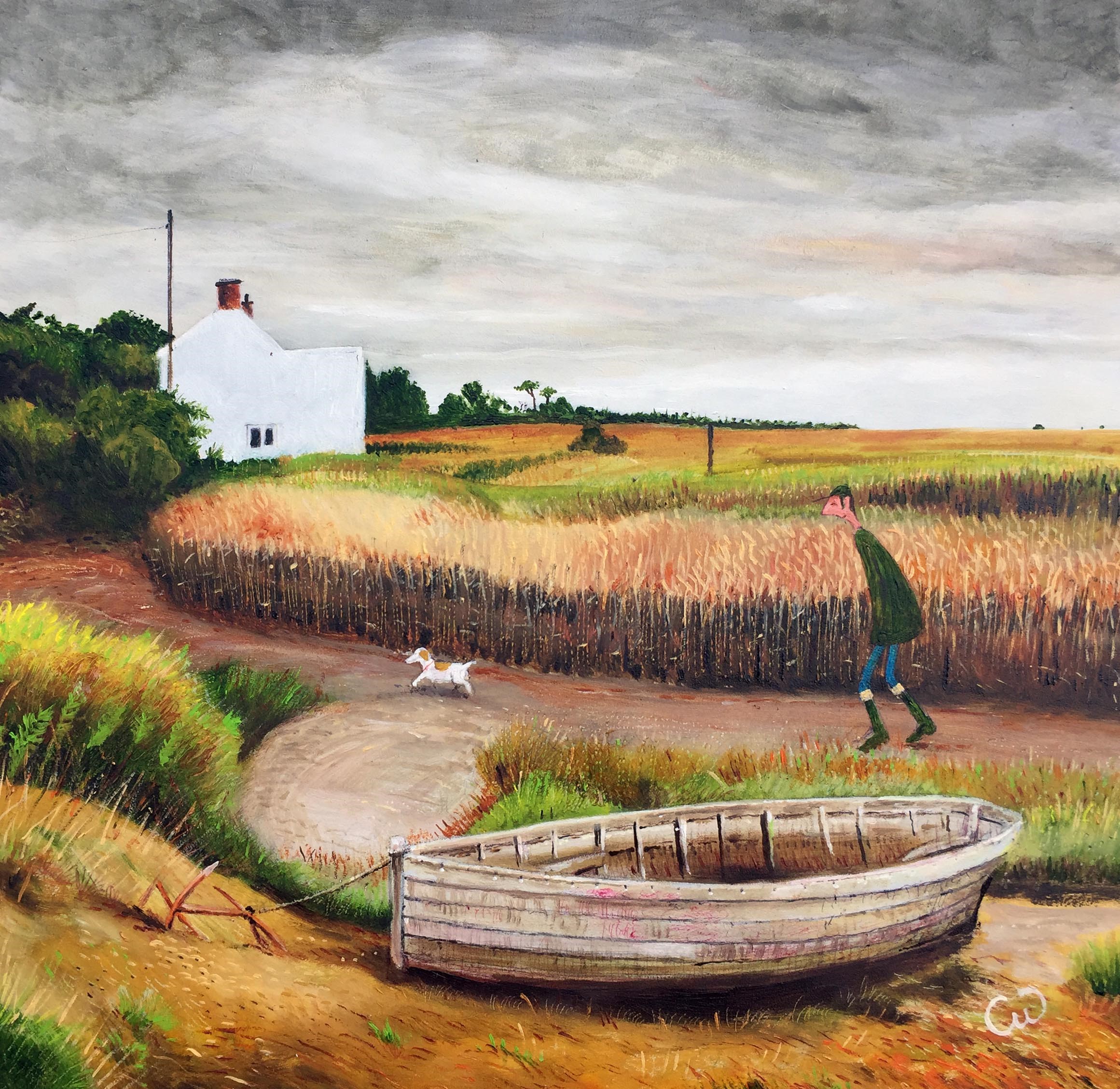 Painting of Reedbeds