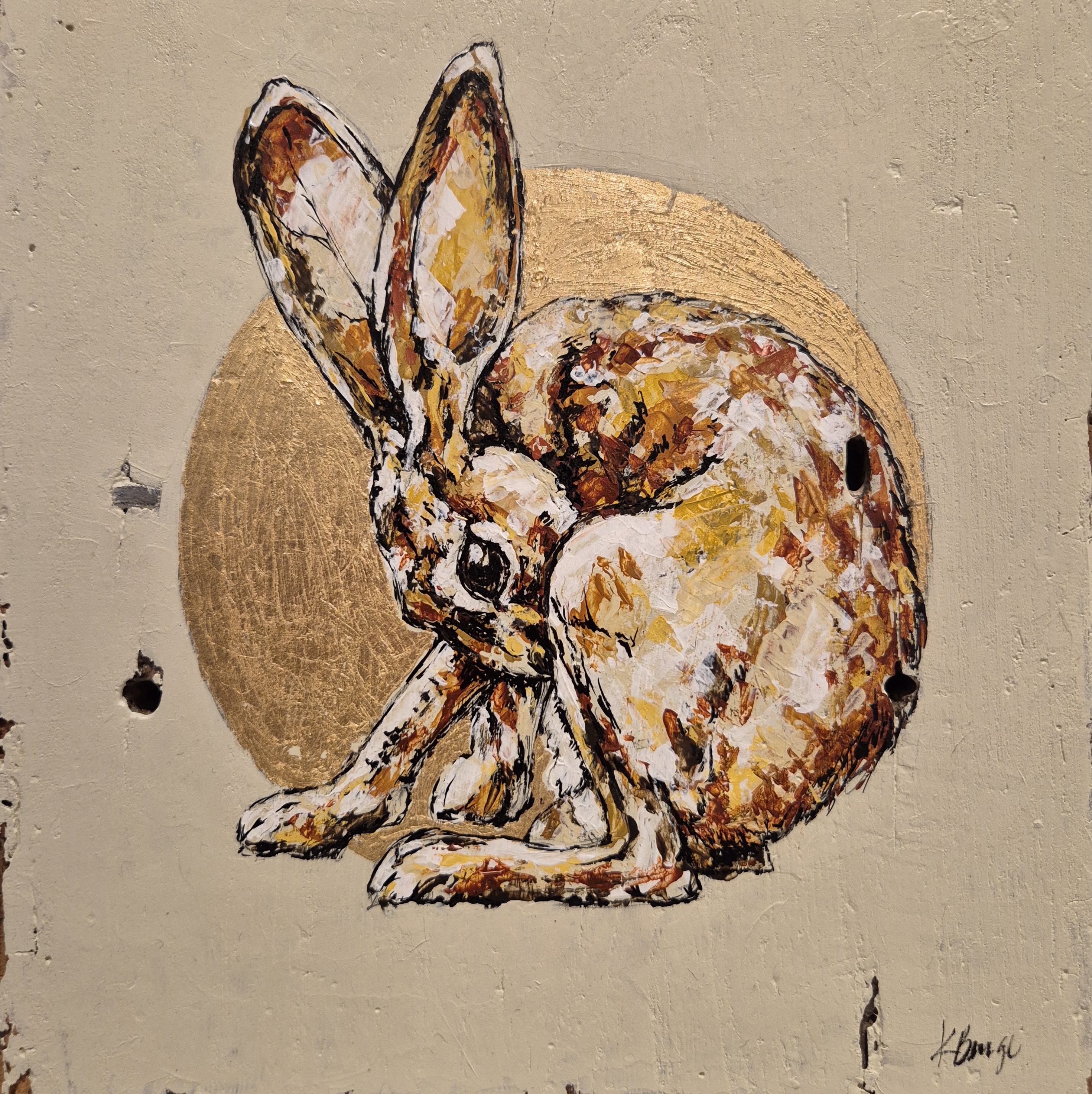 painting of a hare