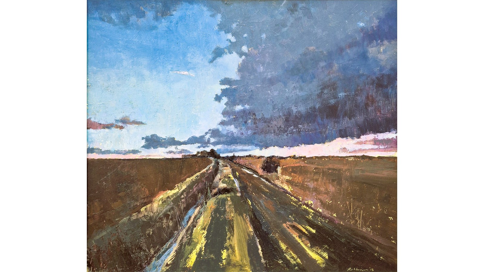 painting of a field